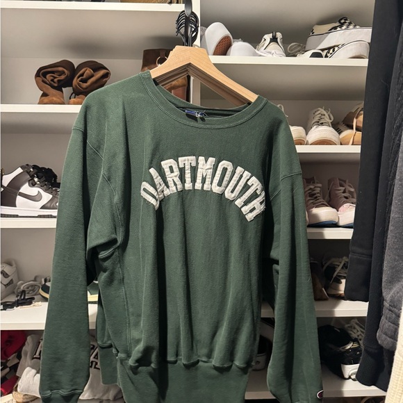 Champion Other - Champion Dartmouth Green Crewneck Sweatshirt with White Embroidery